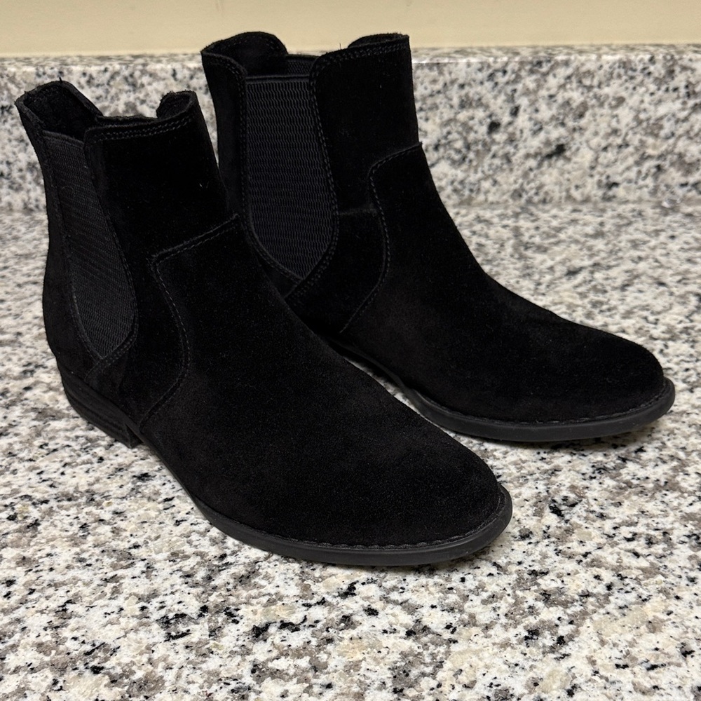 Born Black Suede Ankle Boots